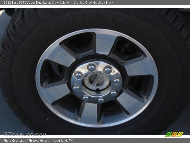 Sterling Grey Metallic / Black 2012 Ford F250 Super Duty Lariat Crew Cab 4x4