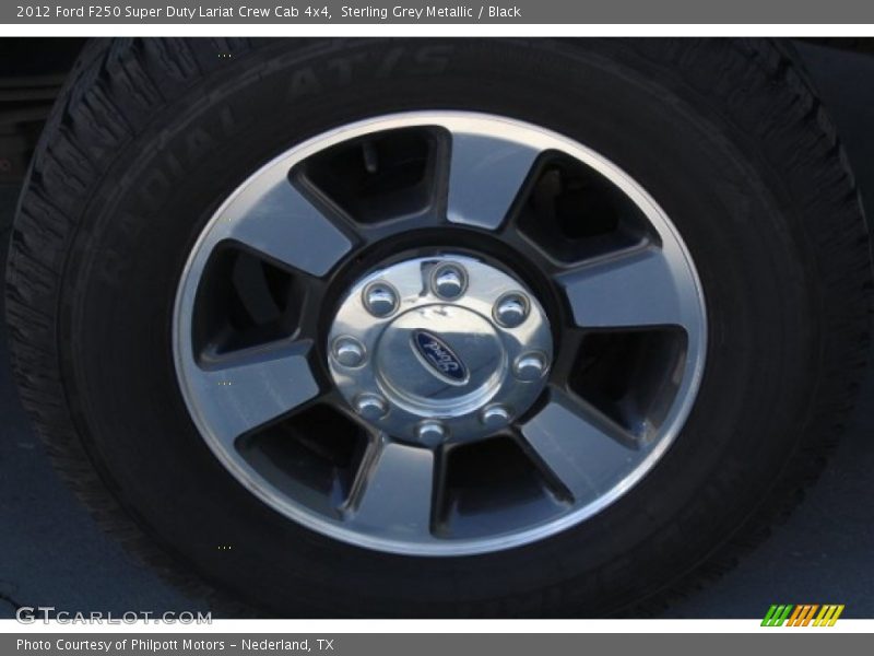 Sterling Grey Metallic / Black 2012 Ford F250 Super Duty Lariat Crew Cab 4x4