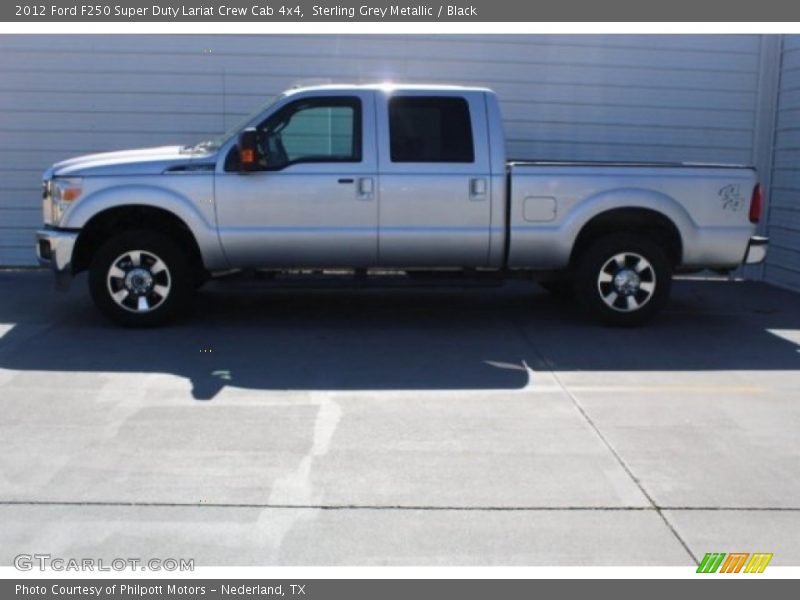 Sterling Grey Metallic / Black 2012 Ford F250 Super Duty Lariat Crew Cab 4x4