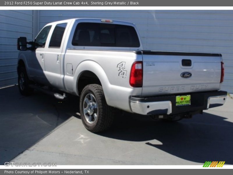 Sterling Grey Metallic / Black 2012 Ford F250 Super Duty Lariat Crew Cab 4x4
