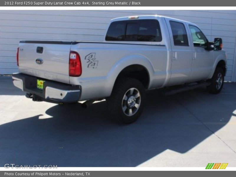 Sterling Grey Metallic / Black 2012 Ford F250 Super Duty Lariat Crew Cab 4x4