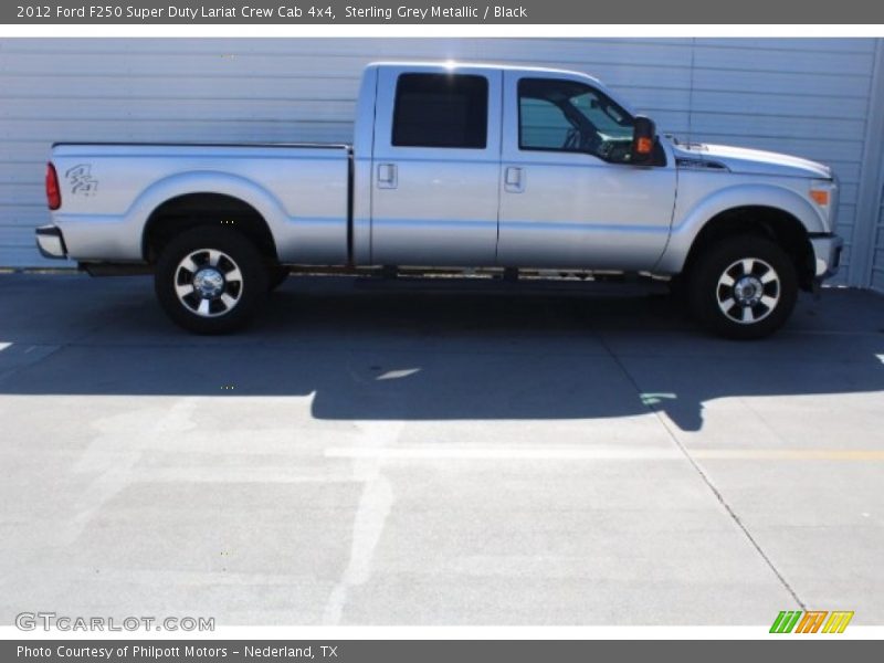 Sterling Grey Metallic / Black 2012 Ford F250 Super Duty Lariat Crew Cab 4x4