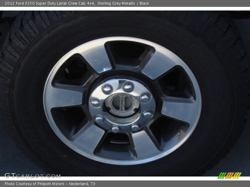 Sterling Grey Metallic / Black 2012 Ford F250 Super Duty Lariat Crew Cab 4x4