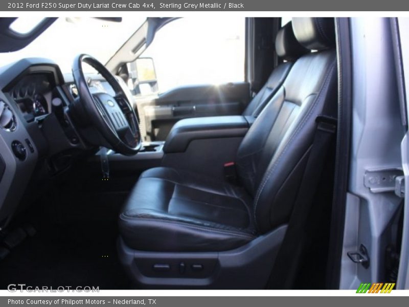 Sterling Grey Metallic / Black 2012 Ford F250 Super Duty Lariat Crew Cab 4x4