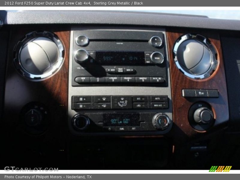 Sterling Grey Metallic / Black 2012 Ford F250 Super Duty Lariat Crew Cab 4x4
