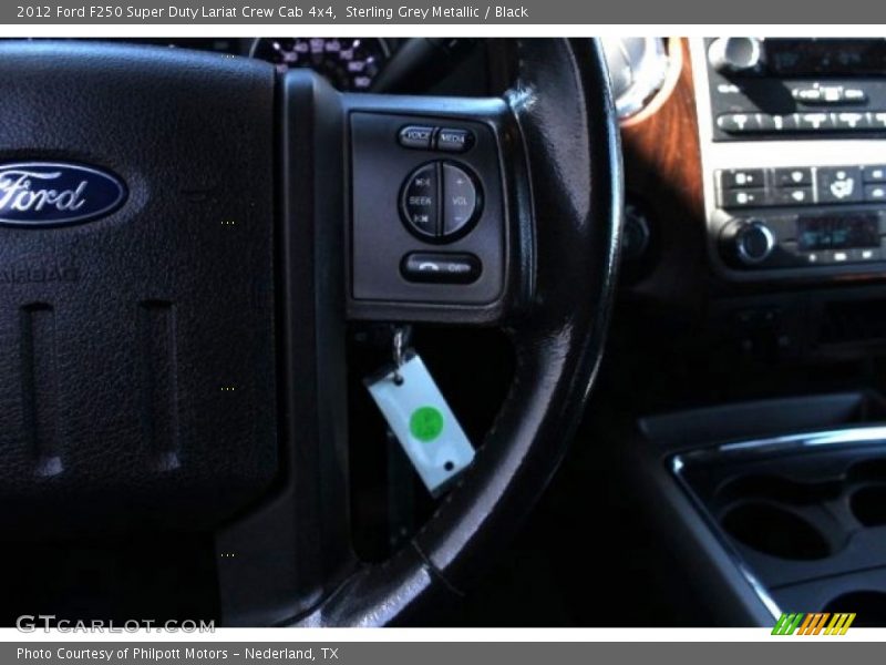 Sterling Grey Metallic / Black 2012 Ford F250 Super Duty Lariat Crew Cab 4x4
