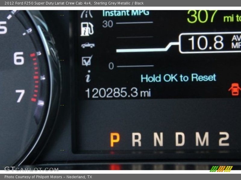 Sterling Grey Metallic / Black 2012 Ford F250 Super Duty Lariat Crew Cab 4x4