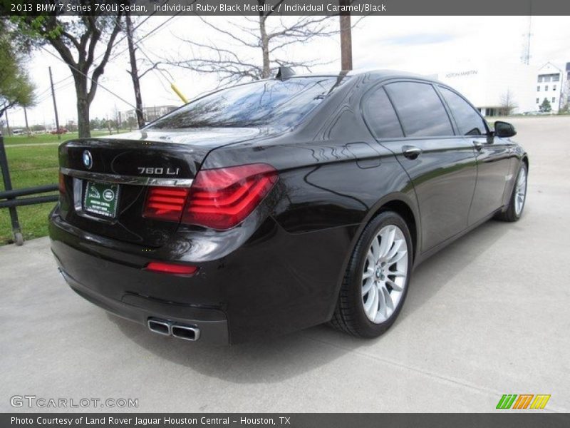 Individual Ruby Black Metallic / Individual Caramel/Black 2013 BMW 7 Series 760Li Sedan