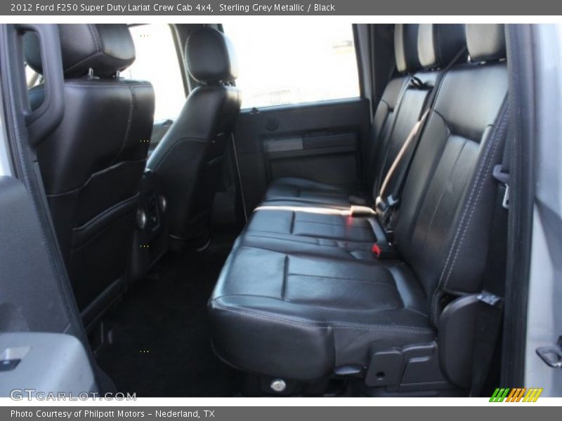 Sterling Grey Metallic / Black 2012 Ford F250 Super Duty Lariat Crew Cab 4x4
