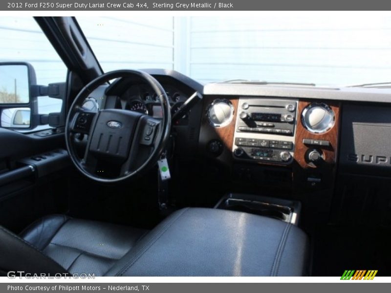 Sterling Grey Metallic / Black 2012 Ford F250 Super Duty Lariat Crew Cab 4x4