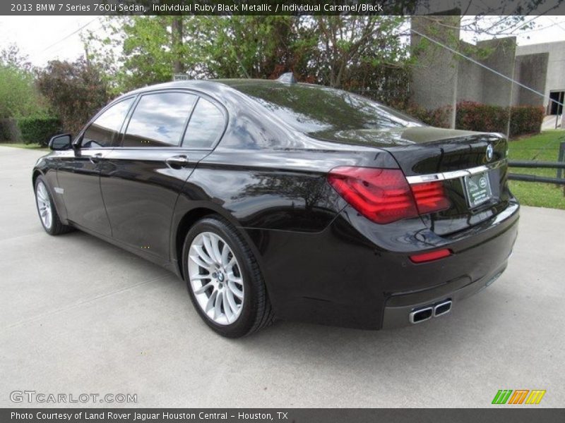 Individual Ruby Black Metallic / Individual Caramel/Black 2013 BMW 7 Series 760Li Sedan