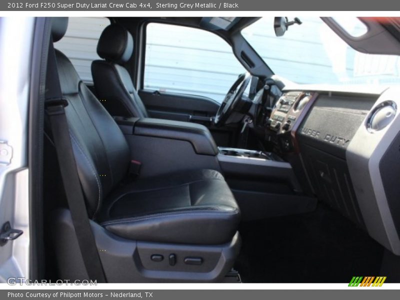 Sterling Grey Metallic / Black 2012 Ford F250 Super Duty Lariat Crew Cab 4x4