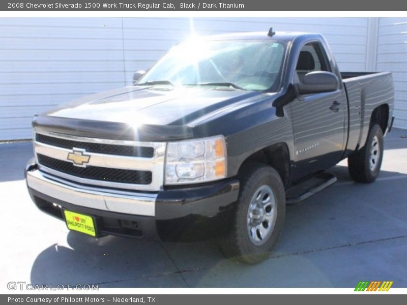 Black / Dark Titanium 2008 Chevrolet Silverado 1500 Work Truck Regular Cab