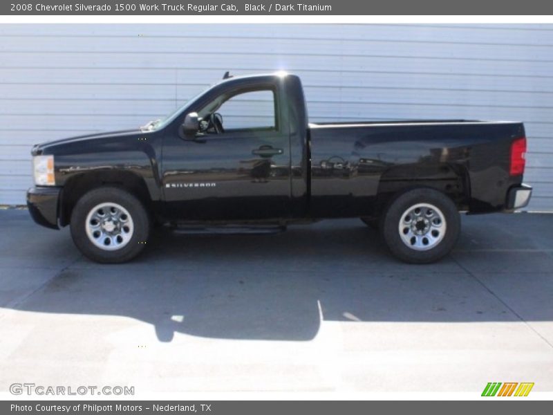 Black / Dark Titanium 2008 Chevrolet Silverado 1500 Work Truck Regular Cab