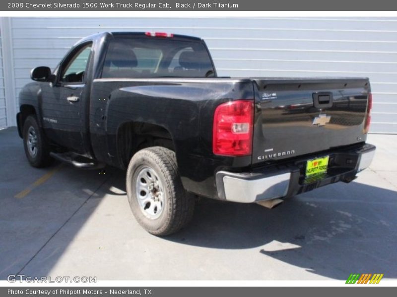 Black / Dark Titanium 2008 Chevrolet Silverado 1500 Work Truck Regular Cab