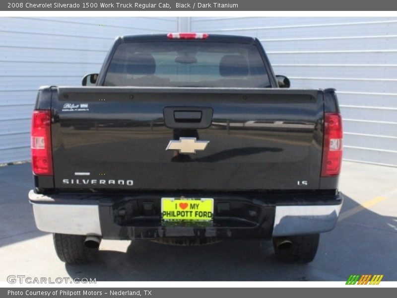 Black / Dark Titanium 2008 Chevrolet Silverado 1500 Work Truck Regular Cab