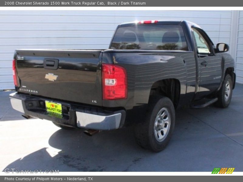 Black / Dark Titanium 2008 Chevrolet Silverado 1500 Work Truck Regular Cab