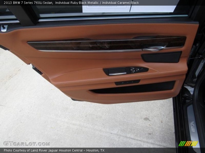 Individual Ruby Black Metallic / Individual Caramel/Black 2013 BMW 7 Series 760Li Sedan