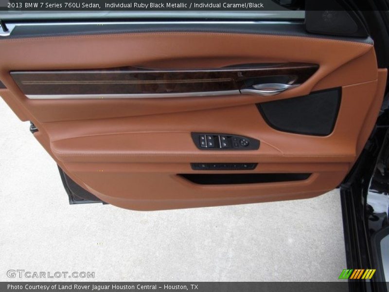 Individual Ruby Black Metallic / Individual Caramel/Black 2013 BMW 7 Series 760Li Sedan