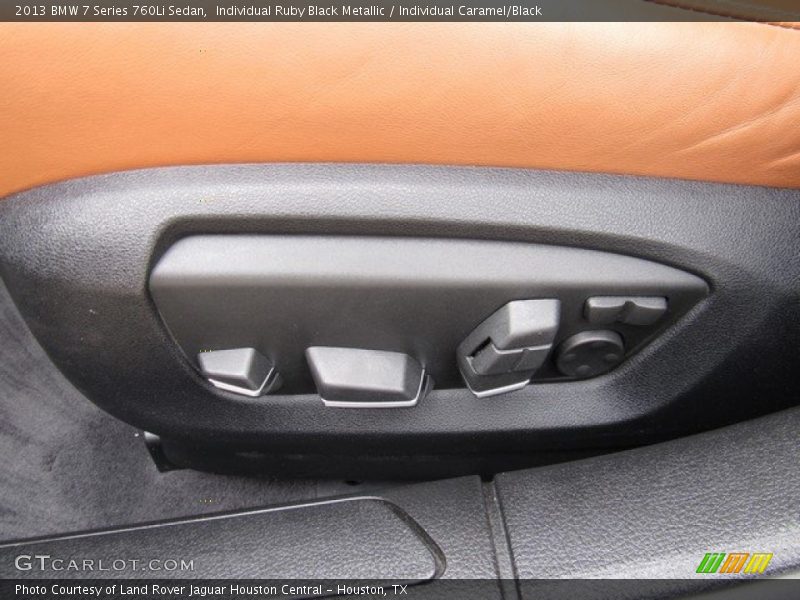 Individual Ruby Black Metallic / Individual Caramel/Black 2013 BMW 7 Series 760Li Sedan