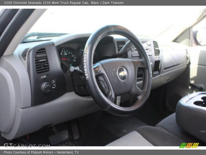 Black / Dark Titanium 2008 Chevrolet Silverado 1500 Work Truck Regular Cab