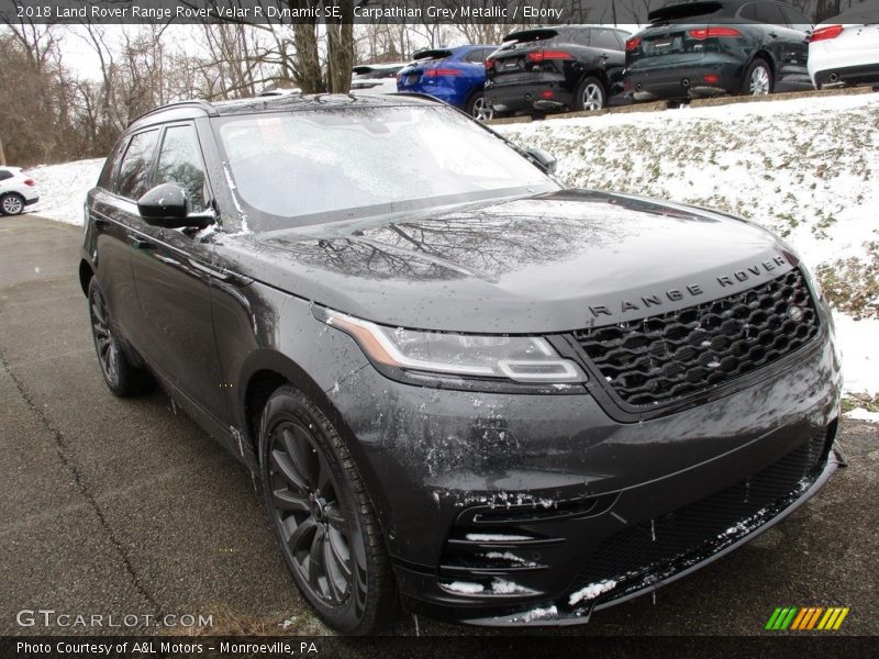 Carpathian Grey Metallic / Ebony 2018 Land Rover Range Rover Velar R Dynamic SE