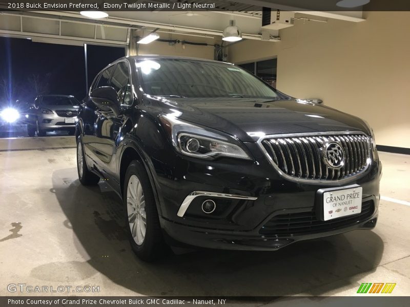 Ebony Twilight Metallic / Light Neutral 2018 Buick Envision Preferred