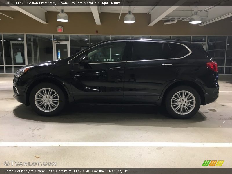 Ebony Twilight Metallic / Light Neutral 2018 Buick Envision Preferred