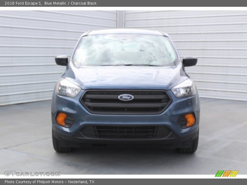 Blue Metallic / Charcoal Black 2018 Ford Escape S