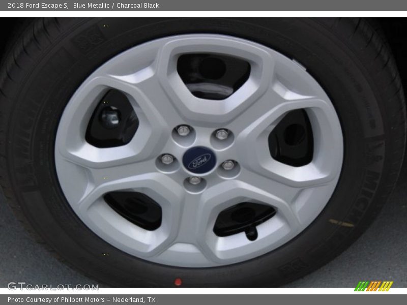 Blue Metallic / Charcoal Black 2018 Ford Escape S