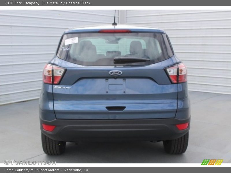 Blue Metallic / Charcoal Black 2018 Ford Escape S