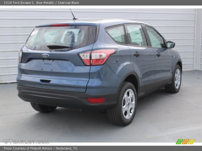 Blue Metallic / Charcoal Black 2018 Ford Escape S