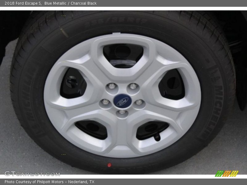 Blue Metallic / Charcoal Black 2018 Ford Escape S