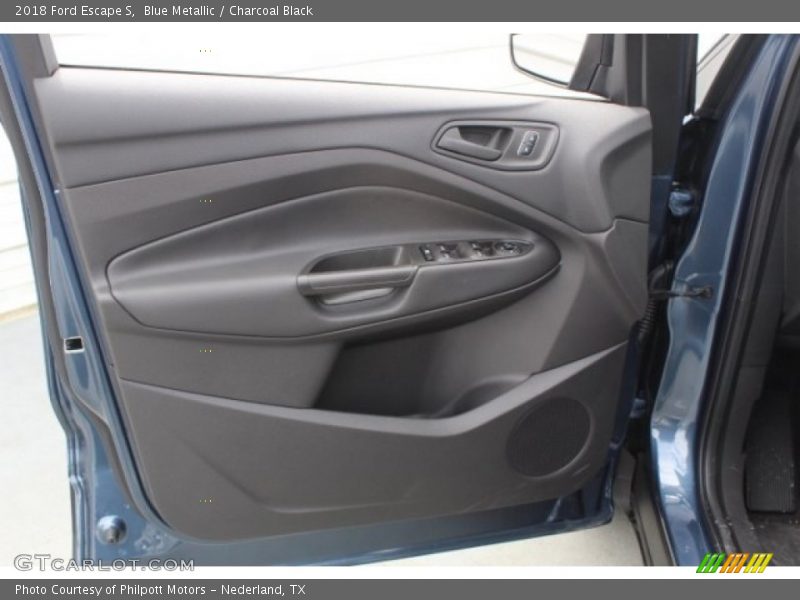 Blue Metallic / Charcoal Black 2018 Ford Escape S
