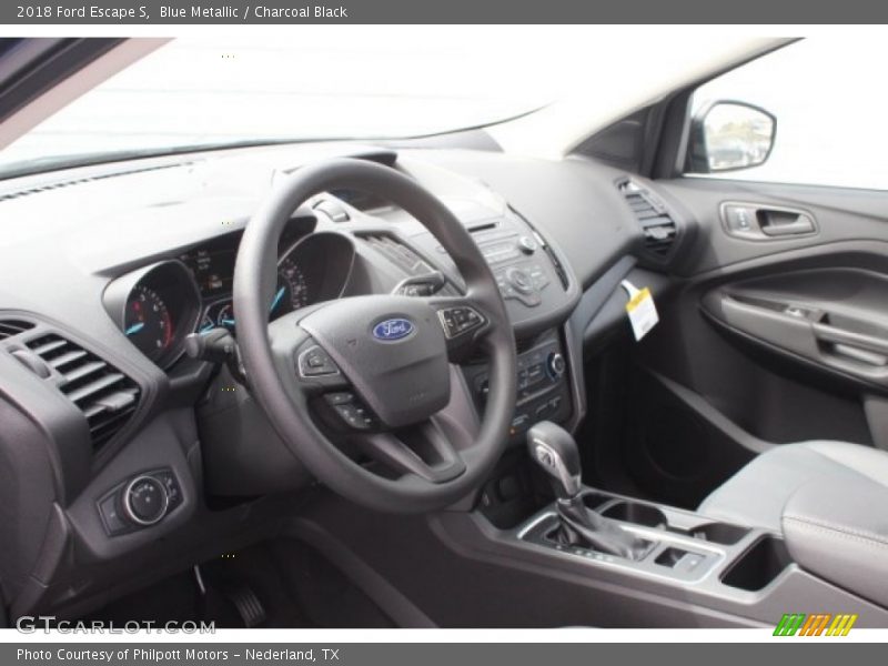 Blue Metallic / Charcoal Black 2018 Ford Escape S