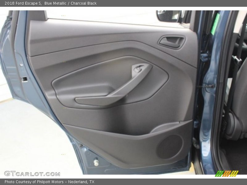 Blue Metallic / Charcoal Black 2018 Ford Escape S