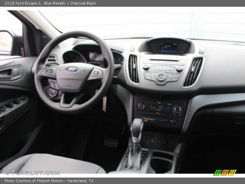 Blue Metallic / Charcoal Black 2018 Ford Escape S