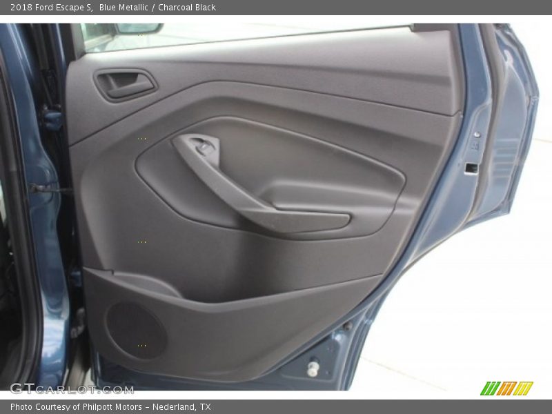 Blue Metallic / Charcoal Black 2018 Ford Escape S