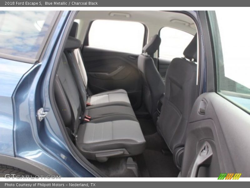 Blue Metallic / Charcoal Black 2018 Ford Escape S