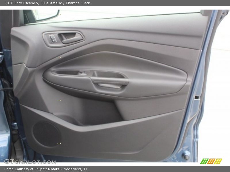 Blue Metallic / Charcoal Black 2018 Ford Escape S
