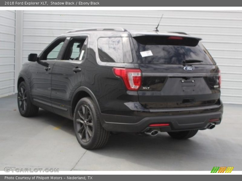 Shadow Black / Ebony Black 2018 Ford Explorer XLT