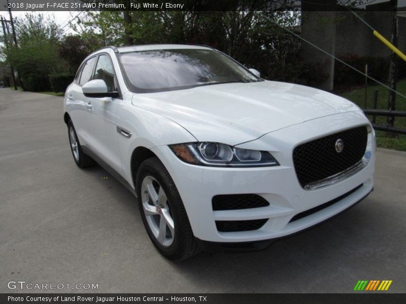 Fuji White / Ebony 2018 Jaguar F-PACE 25t AWD Premium