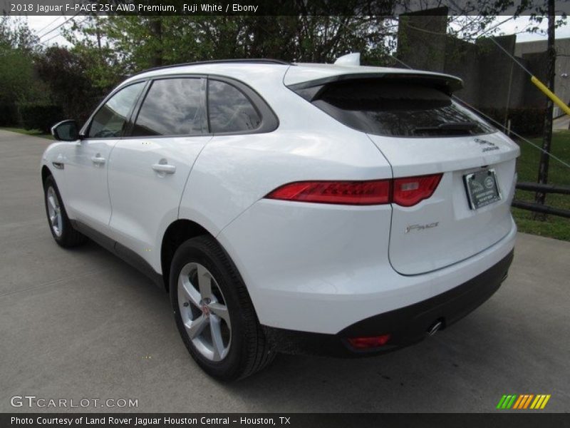 Fuji White / Ebony 2018 Jaguar F-PACE 25t AWD Premium