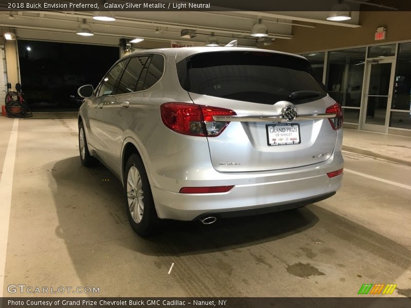 Galaxy Silver Metallic / Light Neutral 2018 Buick Envision Preferred
