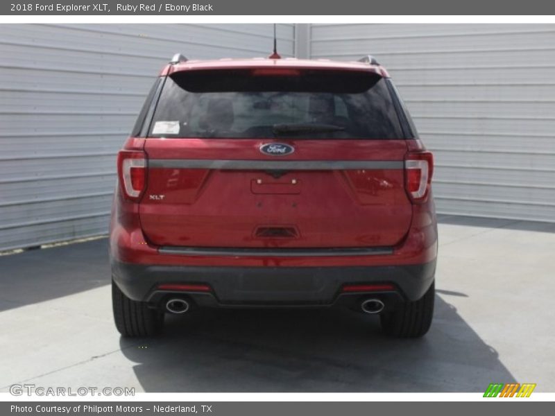 Ruby Red / Ebony Black 2018 Ford Explorer XLT