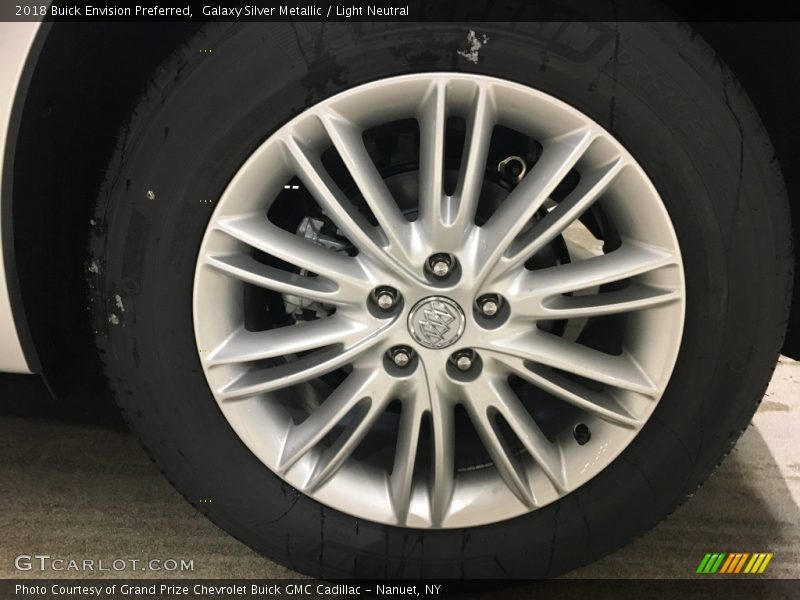 Galaxy Silver Metallic / Light Neutral 2018 Buick Envision Preferred