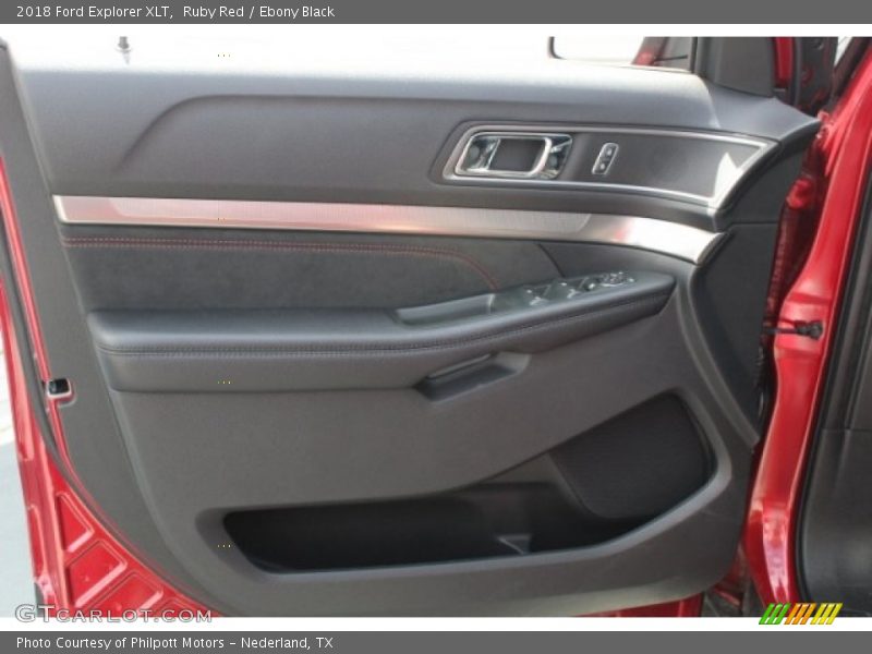 Ruby Red / Ebony Black 2018 Ford Explorer XLT