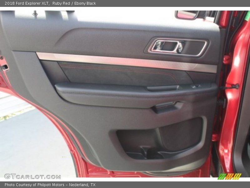 Ruby Red / Ebony Black 2018 Ford Explorer XLT