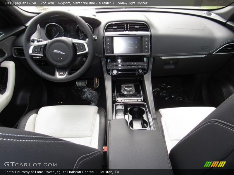 Santorini Black Metallic / Ebony/Light Oyster 2018 Jaguar F-PACE 25t AWD R-Sport
