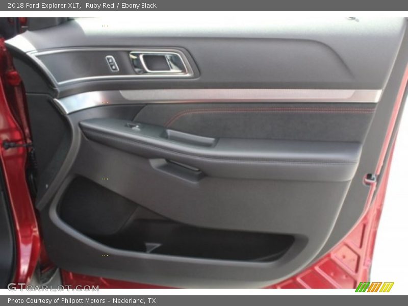 Ruby Red / Ebony Black 2018 Ford Explorer XLT